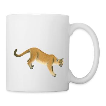 Berglöwe - Tasse - Weiß - Rechts