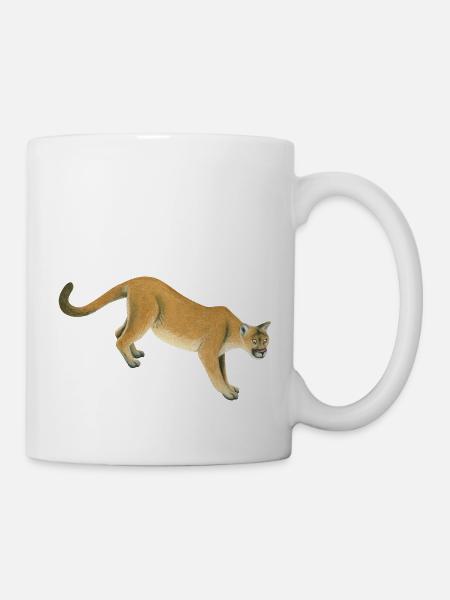 Berglöwe - Tasse - Weiß