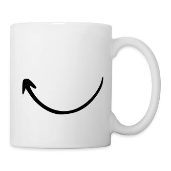 Arrow drawing sketch black - Mug - white - Right