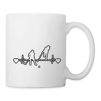 Unihockey Hockey Geschenk Hockeyspieler Feldhockey - Tasse - Weiß - Rechts