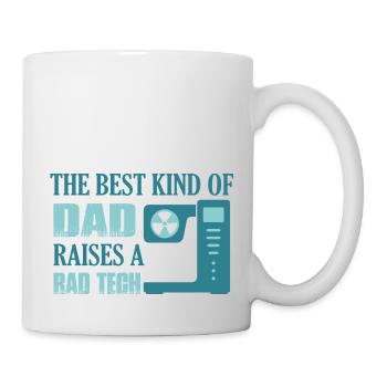 The Best Kind Of Dad Raises A Rad Tech Radiology R - Tasse - Weiß - Rechts
