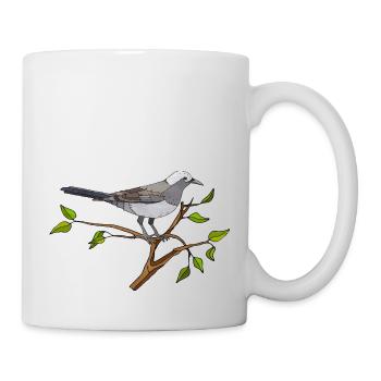 Oiseau - Mug blanc - blanc - Droite