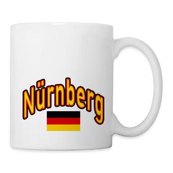 Nürnberg deutschland flagge - Tasse - Weiß - Rechts