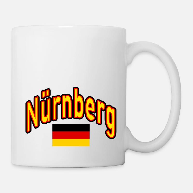 Drapeau allemand de Nuremberg - Mug blanc - blanc