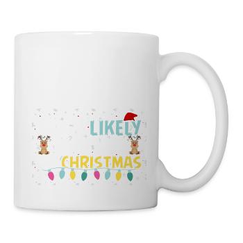 Most Likely To be Late on Christmas Reindeer Ornam - Mug - white - Right