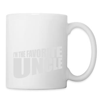 im the favorite uncle - Tasse - Weiß - Rechts