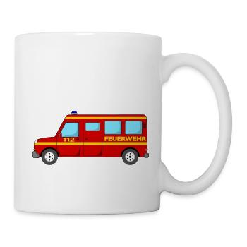Feuerwehrbus 112 - Tasse - Weiß - Rechts
