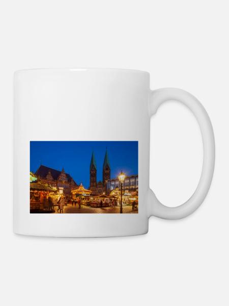 Bremer Weihnachtsmarkt - Tasse - Weiß