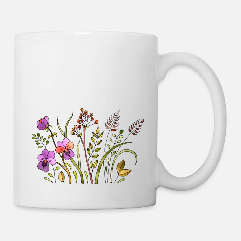 Fleur - Mug blanc - blanc