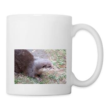 Asian small-clawed otter Zwergotter - Tasse - Weiß - Rechts