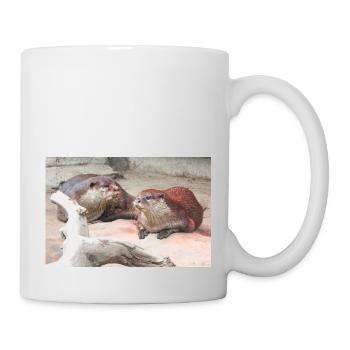 Asiatischer Zwergotter (Zwergotter) - Tasse - Weiß - Rechts