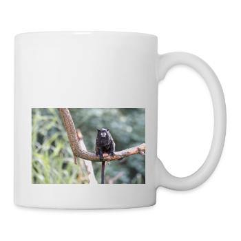 Tamarin à manteau noir Schwarzrückentamarin - Mug blanc - blanc - Droite