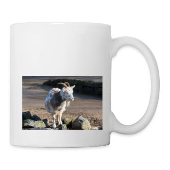 Chèvre naine ou chèvre miniature Zwergziege - Mug blanc - blanc - Droite