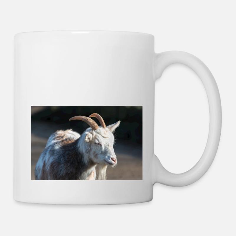 Dwarf Goat or Miniature Goat Zwergziege - Mug - white