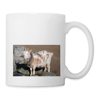 Chèvre naine ou chèvre miniature Zwergziege - Mug blanc - blanc - Droite