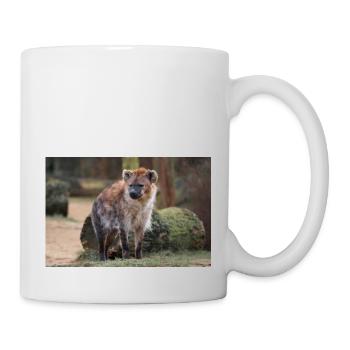 hyena or hyaena or harpy (in german Hyäne) Hyaenid - Mug - white - Right