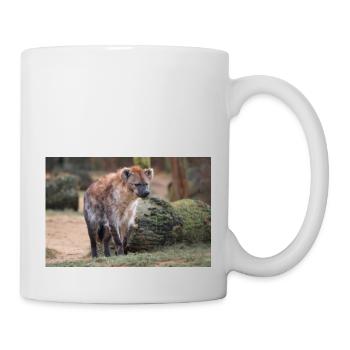 hyena or hyaena or harpy (in german Hyäne) Hyaenid - Mug - white - Right