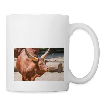 Ankole-Watusi oder Ankole Longhorn Watussirind - Tasse - Weiß - Rechts