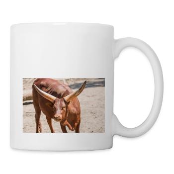 Ankole-Watusi oder Ankole Longhorn Watussirind - Tasse - Weiß - Rechts