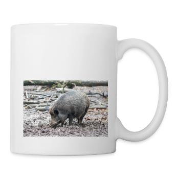 Wildschwein Sus scrofa - Tasse - Weiß - Rechts