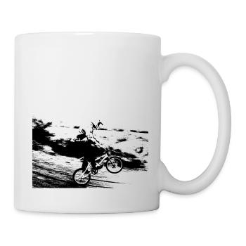 bmx race racing vtt motocross mtb bike rad - Mug blanc - blanc - Droite
