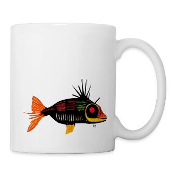poiscaille3 - Mug blanc - blanc - Droite