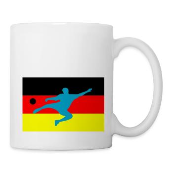 Soccer Fussball - Tasse - Weiß - Rechts