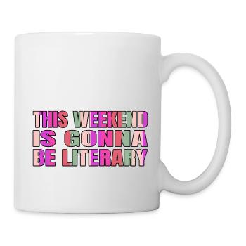 Quotes Book Children Funny Animal Gift Idea Happy - Mug - white - Right