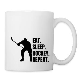 Cadeau de hockey sur glace Sports d'hiver Équipe de hockey sur glace - Mug blanc - blanc - Droite