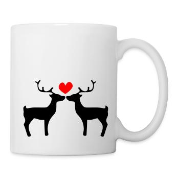 LGBT-Rentiere - Tasse - Weiß - Rechts