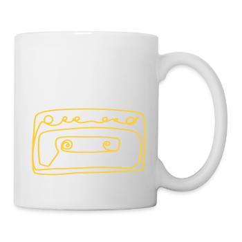 Cassette Music Recording Tape Salad - Mug - white - Right