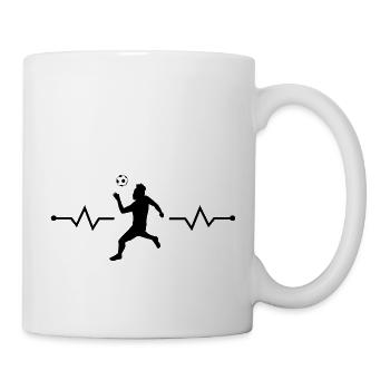Fußball Soccer - Tasse - Weiß - Rechts