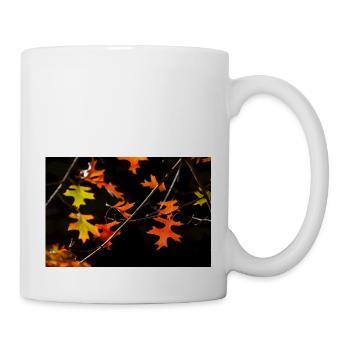 Buntes Ahornlaub - Tasse - Weiß - Rechts