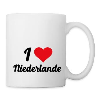I Love Niederlande - Tasse - Weiß - Rechts