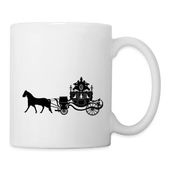 Silhouette du carrosse du sacre de Charles X - Mug blanc - blanc - Droite