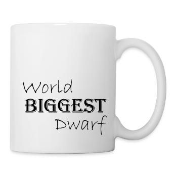 World's largest dwarf - lettering - Mug - white - Right