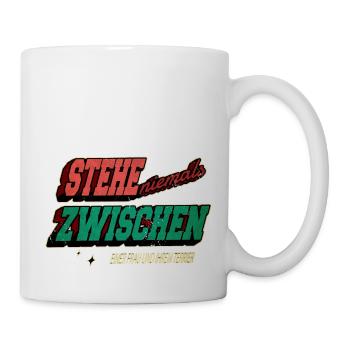 schäferhund zitat lieblingshund bullterrier spruch - Tasse - Weiß - Rechts
