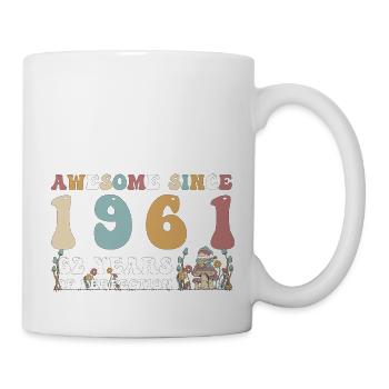 Awesome since 1961 62 Year of Perfection - 62nd - Mug - white - Right