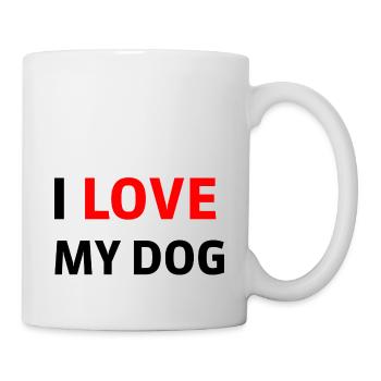 Hund Dog - Tasse - Weiß - Rechts
