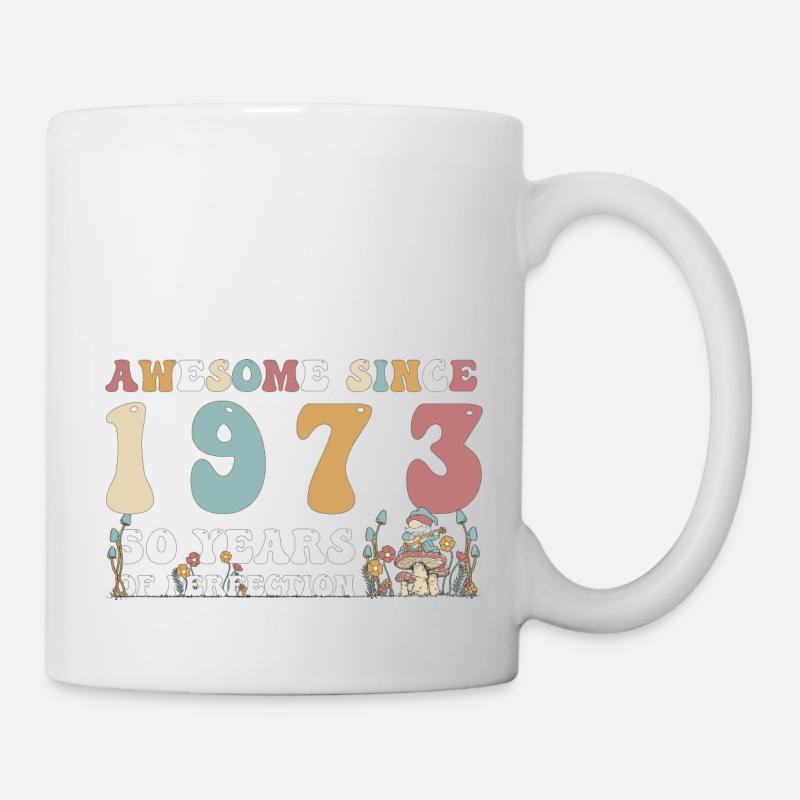 Génial depuis 1973 50 ans de perfection - 50ème - Mug blanc - blanc