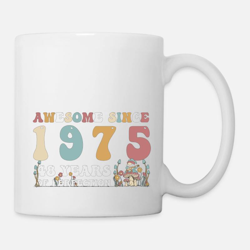 Großartig seit 1975 48 Jahr der Perfektion - 48. - Tasse - Weiß