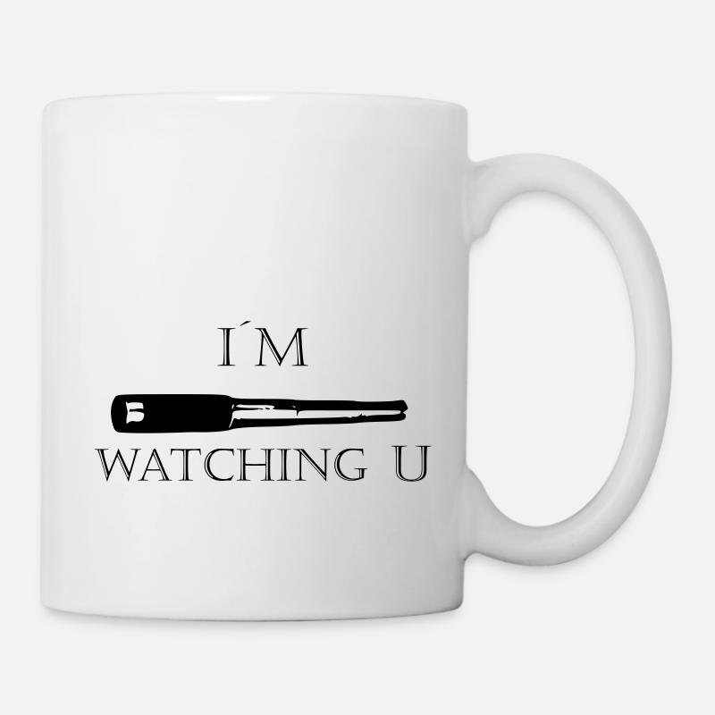 In the watching u lettering - Mug - white