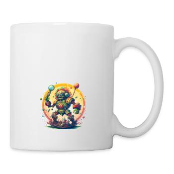 Crazy Inca robot - Mug - white - Right