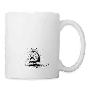 Cartoon Little Monster Ink Characters - Mug - white - Right