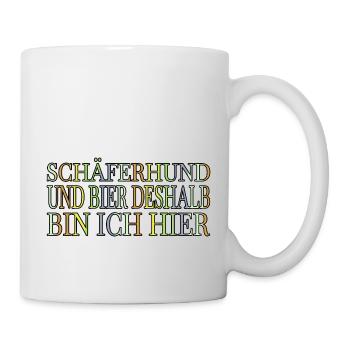 lustige tshirts lieblingshund junggesellenabschied - Tasse - Weiß - Rechts