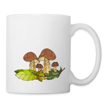 Pilze - Tasse - Weiß - Rechts