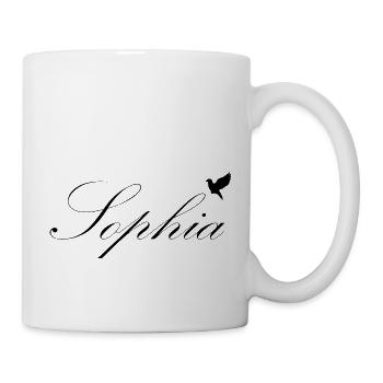 Sophia beau nom Noir - Mug blanc - blanc - Droite