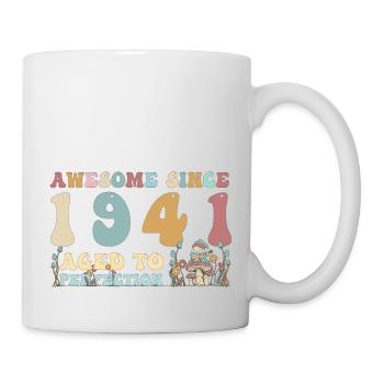 Génial depuis 1941 - 82e anniversaire - 2023 Groovy - Mug blanc - blanc - Droite