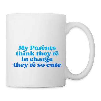 Mes parents pensent qu’ils sont responsables qu’ils sont si mignons4 - Mug blanc - blanc - Droite