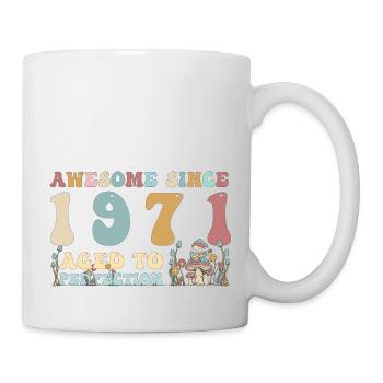 Génial depuis 1971 - 52e anniversaire - 2023 Groovy - Mug blanc - blanc - Droite